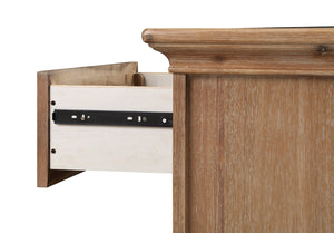 English Elm Winchester Six Drawer Double Dresser Nursery Storage with Changing Station Top B02257220