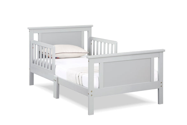 English Elm Connelly Reversible Panel Toddler Bed Solid Wood Low Profile Two Tone Veneer Gray B02257226