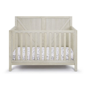 English Elm Barnside Convertible Crib Industrial Farmhouse Style Grows with Your Child B02257229