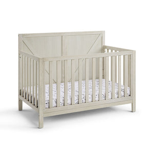 English Elm Barnside Convertible Crib Industrial Farmhouse Style Grows with Your Child B02257229