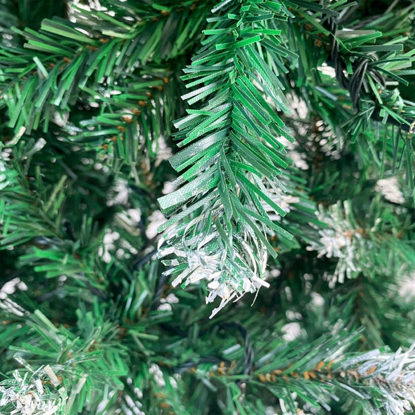 English Elm Upside Down Christmas Tree 7.4ft Led Warm White Lights Snow Tipped Pvc Branches PX293824AAF
