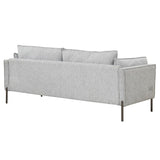 Hearth and Haven 76.2" Modern Style 3 Seat Sofa Linen Fabric Upholstered Couch Furniture 3-Seats Couch For Different Spaces, Living Room, Apartment WF293335AAE