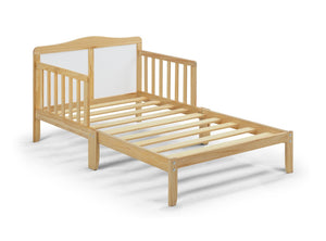 English Elm Birdie Toddler Bed Solid Wood Frame with Panel Headboard and Dual Guardrails B02257211