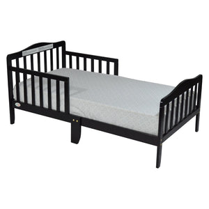 English Elm Jax Toddler Bed Solid Wood Slatted Frame with Built-in Guardrails for Safe Sleep B02257190