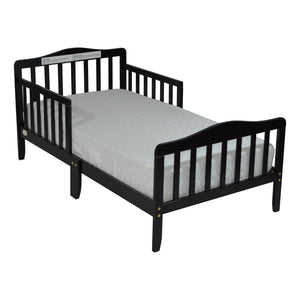 English Elm Jax Toddler Bed Solid Wood Slatted Frame with Built-in Guardrails for Safe Sleep B02257190
