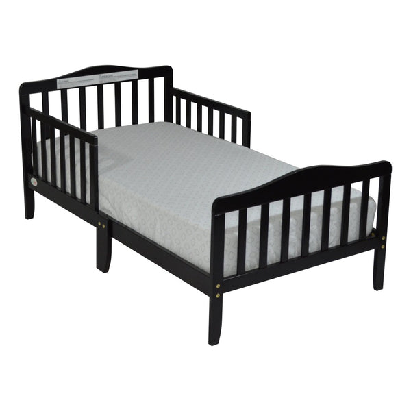 English Elm Jax Toddler Bed Solid Wood Slatted Frame with Built-in Guardrails for Safe Sleep B02257190