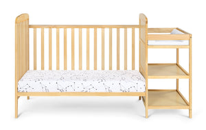English Elm Ramsey Convertible Crib Changer Combo Natural Wood Nursery Safe Jpma Certified B02257202