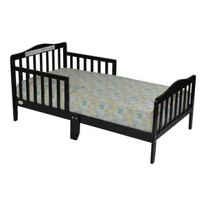 English Elm Jax Toddler Bed Solid Wood Slatted Frame with Built-in Guardrails for Safe Sleep B02257190