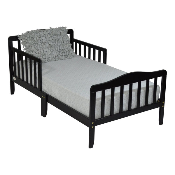 English Elm Jax Toddler Bed Solid Wood Slatted Frame with Built-in Guardrails for Safe Sleep B02257190