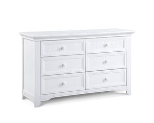 English Elm Winchester Six Drawer White Dresser for Nursery and Kids Room with Safe Certified Finish B02257214