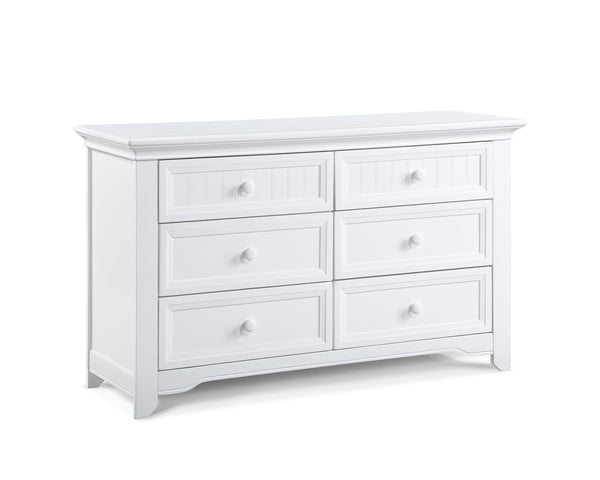 English Elm Winchester Six Drawer White Dresser for Nursery and Kids Room with Safe Certified Finish B02257214