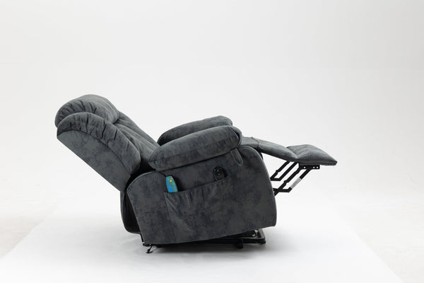 English Elm Recliners Power Lift Chair with Massage Heating and Usb Port for Living Room Comfort W547S00009