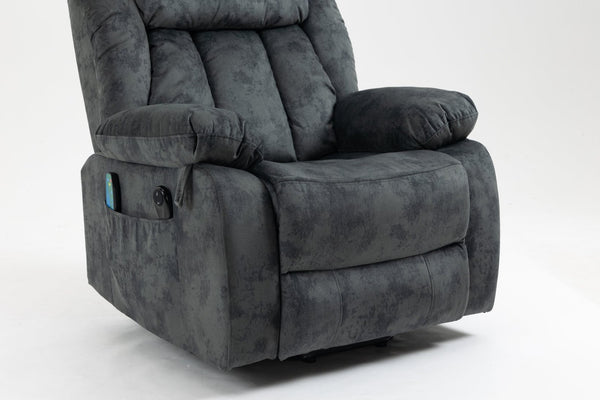 English Elm Recliners Power Lift Chair with Massage Heating and Usb Port for Living Room Comfort W547S00009