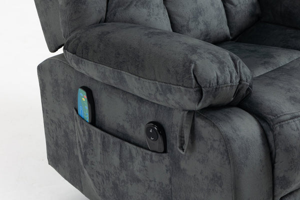 English Elm Recliners Power Lift Chair with Massage Heating and Usb Port for Living Room Comfort W547S00009