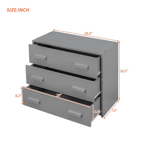 English Elm Twin Low Loft Bed with Storage Drawers Cabinet and Shelf in Espresso Wood Gray LP001501AAE
