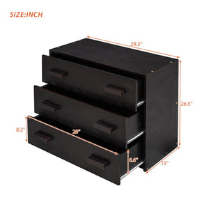 English Elm Twin Low Loft Bed with Storage Drawers Cabinet and Shelf in Espresso Wood LP001501AAP
