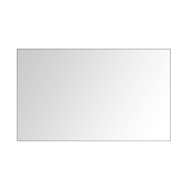 English Elm 60x 36 Inch Led Backlit Bathroom Mirror with Anti-fog Aluminum Frame for Vanity Wall W127253475