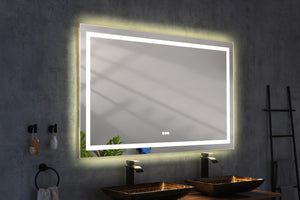 English Elm 60in. Led Bathroom Wall Mirror with Anti-fog Three Color Temps and Touch Control W1272P144854