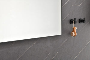 English Elm 84x 36 Inch Black Frame Led Backlit Bathroom Vanity Mirror with Anti-fog W127283668