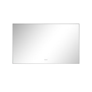 English Elm 60x 36 Inch Led Backlit Bathroom Mirror with Anti-fog Aluminum Frame for Vanity Wall W127253475