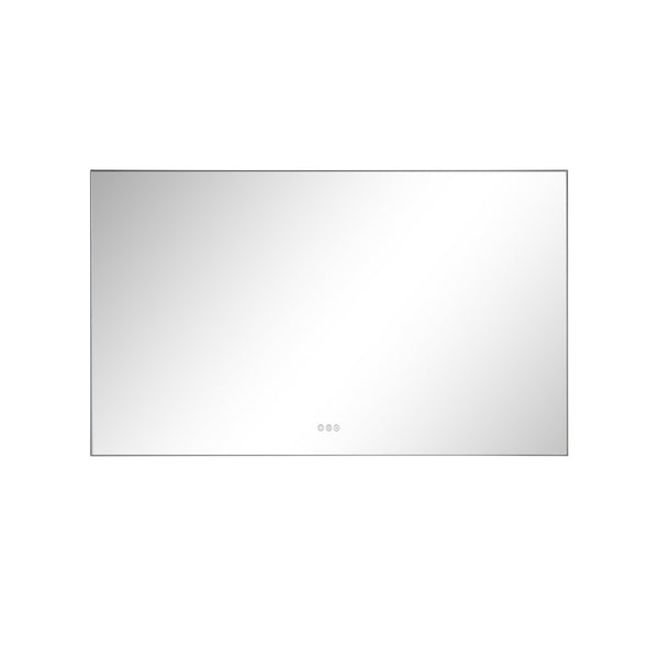 English Elm 60x 36 Inch Led Backlit Bathroom Mirror with Anti-fog Aluminum Frame for Vanity Wall W127253475