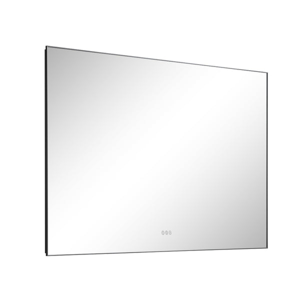 English Elm 60x 36 Inch Led Backlit Bathroom Mirror with Anti-fog Aluminum Frame for Vanity Wall W127253475