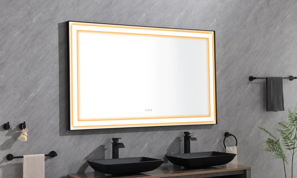 English Elm 96in. Backlit Led Vanity Mirror with Anti-fog Defogger and Adjustable Color Temperature W1272125165