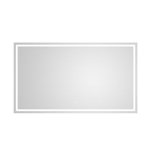 English Elm 84*48 Led Lighted Wall Mirror with Anti-fog Dimming and Three Color Temperatures W1272115395
