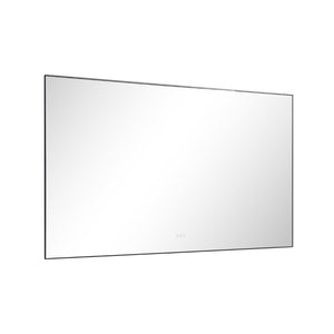 English Elm 84x 36 Inch Black Frame Led Backlit Bathroom Vanity Mirror with Anti-fog W127283668