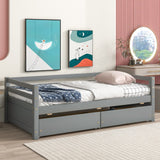 Daybed with Two Storage Drawers , Grey
