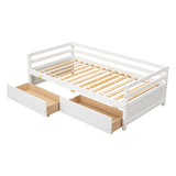 Hearth and Haven Daybed with Two Storage Drawers , White W50450915 W50450915