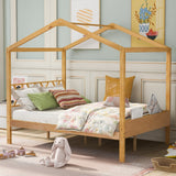 Full Size Wood House Bed with Storage Space (Old Sku :Lp000002Aam)