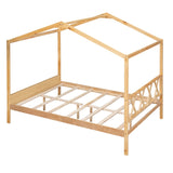Hearth and Haven Full Size Wood House Bed with Storage Space (Old Sku :Lp000002Aam) WF294192AAM