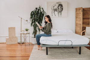 English Elm Omne Sleep Queen Memory Foam Mattress Open Cell Cooling Layer Pressure Relief B04758771