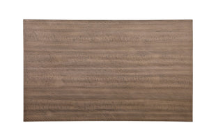 English Elm Transitional Ithaca Rectangular Dining Table 60" Acacia Two-Tone Grayish White Legs Brown Top, Durable Finish B01160583