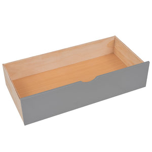 English Elm Full Over Twin Triple Bunk Bed Pine Wood Frame with Storage Drawers and Guardrails LT000443AAE-2