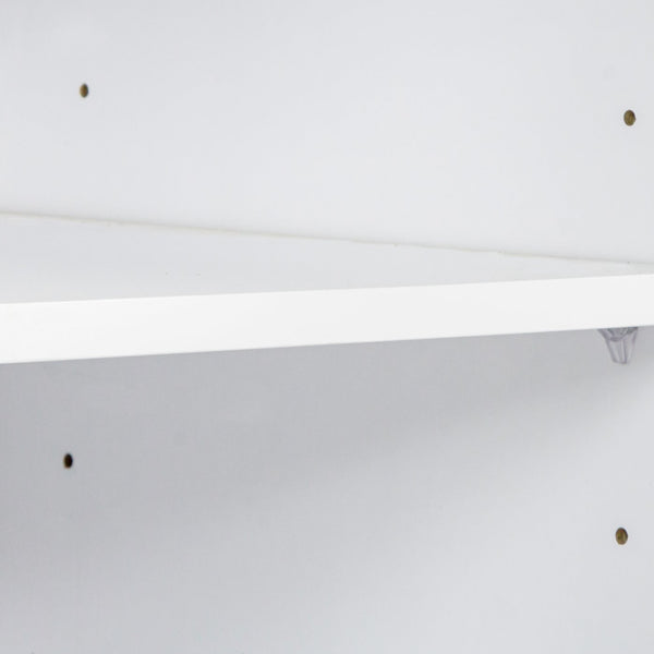 English Elm Modern Four-Drawer Warm White TV Cabinet for 80" TVs – Durable Particleboard, Spacious Storage, Sleek Design W33153230