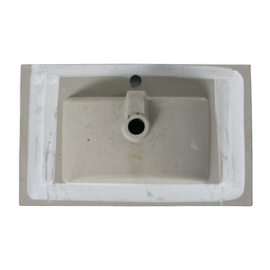 English Elm 30 Inch Triple Glazed Ceramic Vanity Sink with Overflow for Modern Bathroom Upgrade W99957948