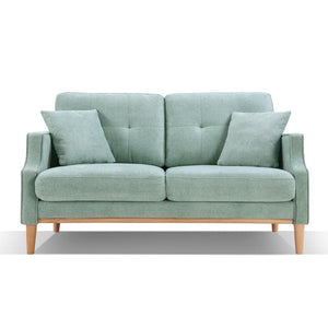 English Elm Living Space Button Tufted Loveseat Waterproof Polyester Usb Charging Contemporary Sofa W82057381