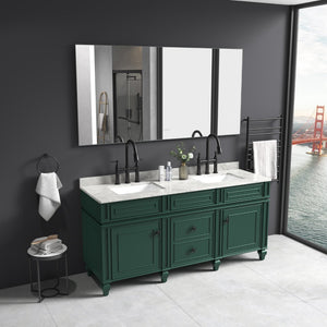 English Elm 84x 36 Inch Black Frame Led Backlit Bathroom Vanity Mirror with Anti-fog W127283668