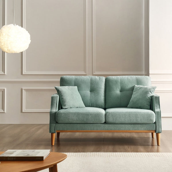 English Elm Living Space Button Tufted Loveseat Waterproof Polyester Usb Charging Contemporary Sofa W82057381