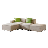 English Elm Modular Sectional Fabric Sofa (Beige)