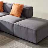 English Elm Modular Sectional Fabric Sofa (Grey)