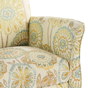English Elm Accent Chair Mid-century Woven Fabric Seat Birch Legs Ergonomic Living Room W680P406002