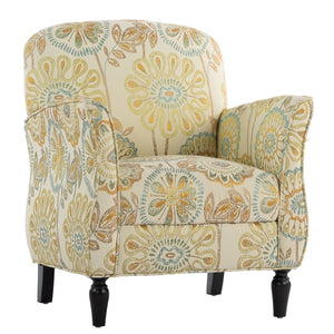 English Elm Accent Chair Mid-century Woven Fabric Seat Birch Legs Ergonomic Living Room W680P406002
