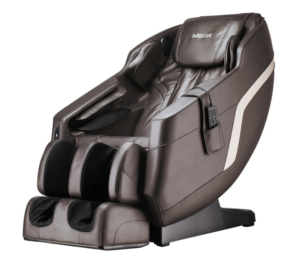 English Elm Massage Recliner Sl Track Full Body Airbag Zero Gravity Chair with Bluetooth Speaker W73063480