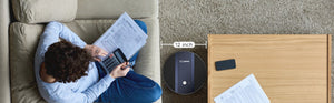 English Elm Geek Smart Slim Robot Vacuum with App Control Auto Charging and 1800pa Suction Power W100263726