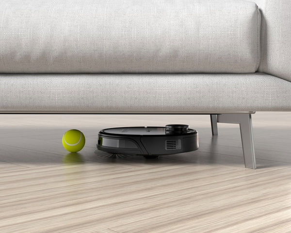 English Elm Geek Smart Slim Robot Vacuum with App Control Auto Charging and 1800pa Suction Power W100263725