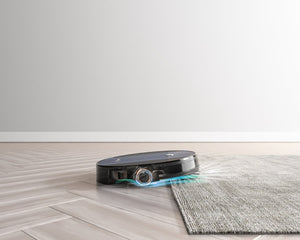 English Elm Geek Smart Slim Robot Vacuum with App Control Auto Charging and 1800pa Suction Power W100263726