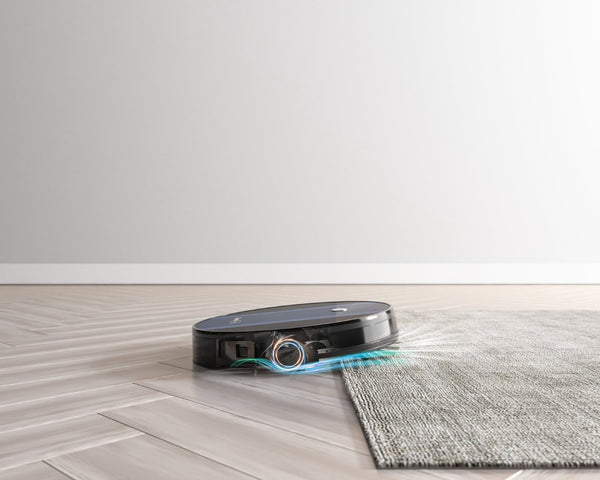 English Elm Geek Smart Slim Robot Vacuum with App Control Auto Charging and 1800pa Suction Power W100263726